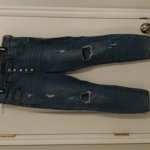 Aeropostale button fly high rise jegging- 14 short